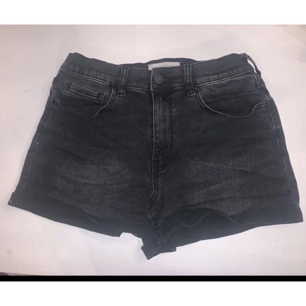 PacSun Shorts Womens 29 Black‎ Denim The Shortie High Rise Cuffed Jean Shorts